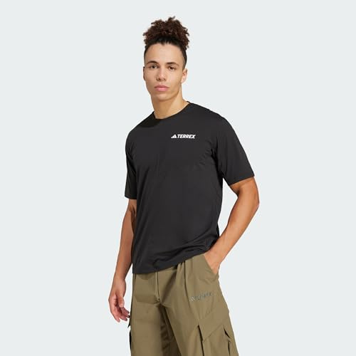 adidas Hombre Terrex Multi Climacool Shirt, Black, XXL
