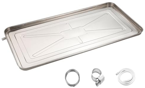 DJJYCTNM Air Conditioner Drain Pan, Efficient Air Conditioning Drainage Drip Tray Air Conditioner Machinery AC Drain Pan for AC Accessories (Color : 82 * 39cm/32 * 15in, Size : 500cm hose)