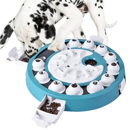 DollSheriffgoo Dog Puzzle Toy Mental Stimulation - Level 3 in 1 Dogs Food Puzzles Toys, Dog Treat Puzzle Feeder (Advanced-Mars Green Brainstorm)