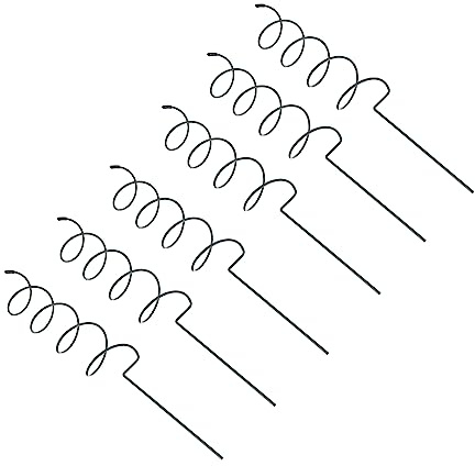 Yardwe Spiralförmige Pflanzenständer 6er-Pack Eisen-stützrahmen Für Blumen Pflanzen Kletterspirale Gartenpfähle