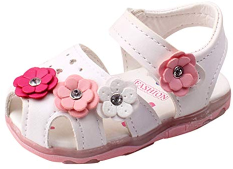 BOTCAM Zapatos descalzos para bebé, sandalias de verano, zapatos de playa, zapatos para niños pequeños, zapatos de verano, zapatos para aprender a caminar, transpirables, antideslizantes, zapatos de