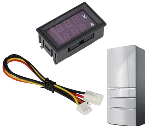 Medidor de voltaje digital de CC - 0-100 V voltios Tester de doble pantalla | Multímetro 2 en 1 preciso para principiantes y expertos | Monitoreo de voltaje compacto para baterías, circuitos y