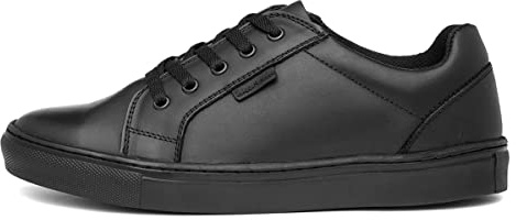 Hush Puppies Sam Boys Black Lace Up Leather Shoe - Size 5 UK - Black
