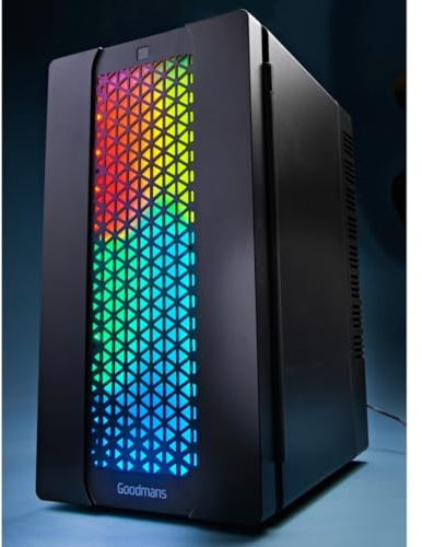 New Elite Gaming Mini Fridge 10L with Remote-Controlled RGB LED Lights – Thermoelectric Cooling, Adjustable Colours, Removable Shelf – Quiet Operation, Eco-Friendly Mini Refrigerator A-33