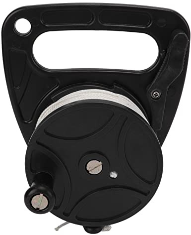 Segrehy Bobines de plongée Ancre de la Corde de Corde à Usage Multiple pour exil de Grotte en Nylon de plongée en Nylon (Poulie Noire)