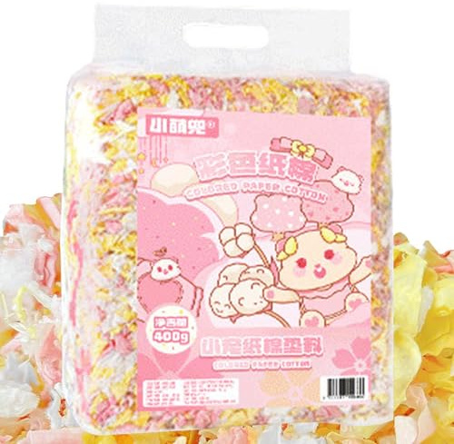 Litière pour hamster – Papier de litière compressé sans poussière, tapis doux naturel pour hamsters, lapins, cochons d’Inde et petits animaux, litièree ultra-moelleuse et désodorisante (22x30cm)