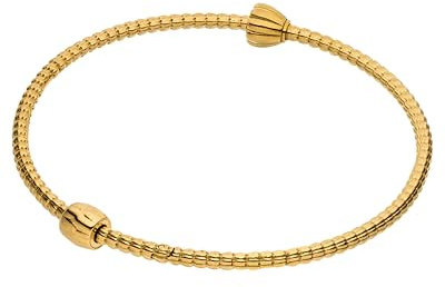 Purelei LEI Charm Armreif – Wasserfestes Damen Armband aus Edelstahl (14K vergoldet) – Armreif für LEI Charms mit Stopper-Charm – Schmuck für deinen individuellen Look