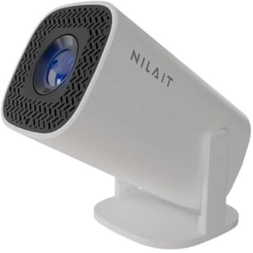 Nilait Proyector Portátil NI-SCENE-1200FHD, Full HD 1080P, 1200 Lúmenes, Android 9, WiFi Dual Banda, Bluetooth 5.0, HDMI, Autofocus, Negro (Nilait Scene 150 Lúmenes)