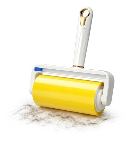 Jiuhao Lint Roller for Pet Hair,Sticky Tape Roller for Dog Cat Hair Remover | 10cm Wide 30M Long Roll with Sliding Cutter - Dog Cat Hair Remover for Clothes Sofa Carpet Cleaning Tool
