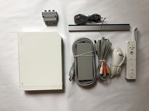 Nintendo Wii Spielekonsole (inkl. Wii Sports) & Wii Fernbedienung [Wii] & Nunchuk Controller [Wii] & & Wii Konsole Bundle Kombination