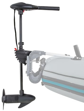 INTEX 68631E Transom Trolling Motor: Easy to Attach – Built-In Battery Meter – Quiet Motor – Weed Escape Mode – Suitable for Freshwater and Saltwater