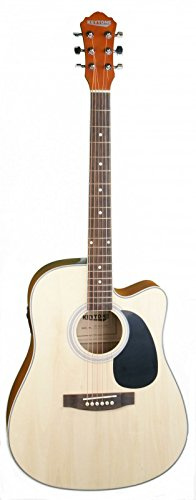 Westerngitarre DGM10-NAT Dreadnought mit Tonabnehmer und Cutaway