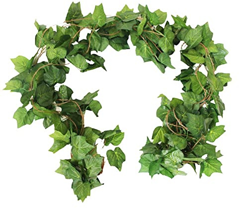 Botius Elegant 38 Ft Autumn Artificial Grape Leaf Garland - 5 Strands, Highly Realistic Fall Decor for Weddings, Home, Parties, & Wall Display