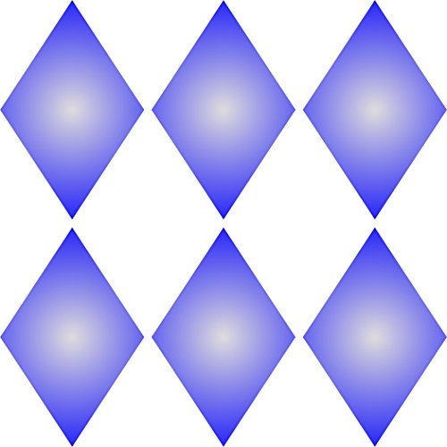 Große Diamanten Schablone, wiederverwendbar, geometrische Form Muster Harlequin Wand – Vorlage, auf Papier Projekte Scrapbook Tagebuch Wände Böden Stoff Möbel Glas Holz usw. Größe S