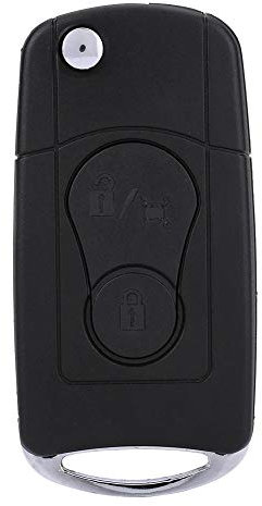 KIMIS 2 Boutons étui Porte-clés, Rabat Pliant télécommande clé de Voiture fob Coque Cas télécommande Smart Case clé