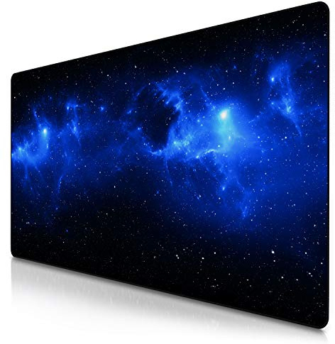 TITANWOLF - Grande Tappetino Mouse da Gioco - XXXL Oversize Mousepad - Dimensione 1200x600 mm - XXL Formato Oversize da scrivania e Tavolo - per Mouse e Tastiera - Stars 1