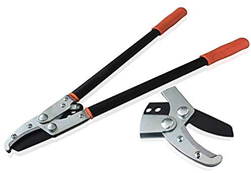 RONGJJ Gartenschere, Gartenschere Bypass Mini Lopper (62 cm), Aluminiumlegierung Langgriff Mangan Stahlklinge Maximale Schnittgröße 4 cm, Baumschneider Und Astschneider