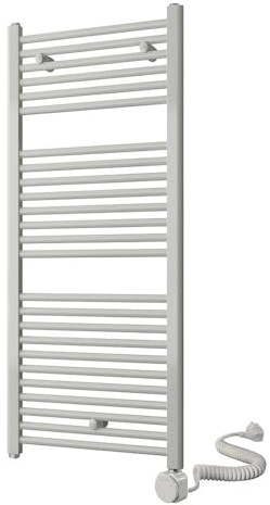 Toallero Secatoallas radiador electrico, tubos de acero con acabado lacado en blanco 1200x500 con termostato fácil de usar