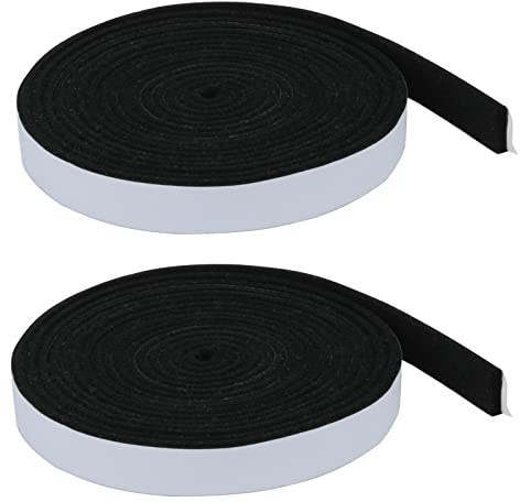 Carkio 2Pack 3/4 x 1/8 10Feet Smoker Dichtung Dichtungen, hohe Hitze Raucher BBQ Dichtung feuerfest Band, Grill Dichtung Dichtungsband für Raucher BBQ Deckel