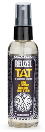 Reuzel Shine Tatto Spray - Premium Tattoo Care Shine Protection for Unisex - 3.38 oz