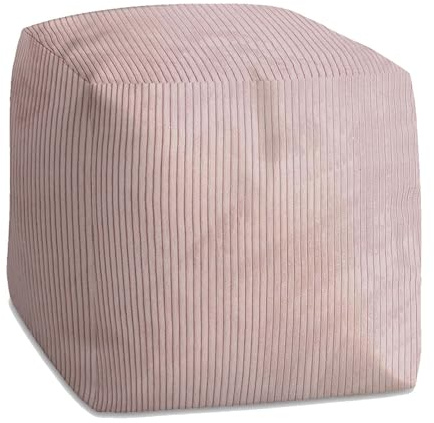 DreamRoots Pouf Hocker 60x60x60cm Couch Sitzsack - Fußablage