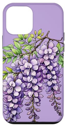 Custodia per iPhone 12 mini Fiori lilla Arte cespuglio lilla