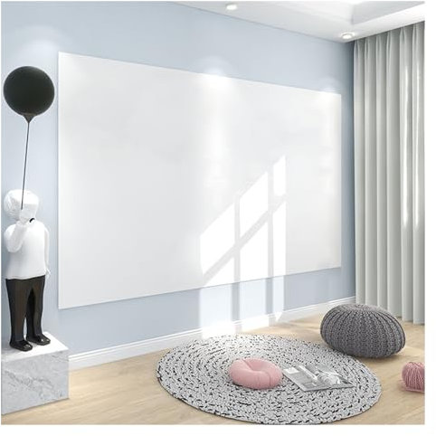 blais Whiteboard, Whiteboards für Wände, Flipchart-Papier, Schlichtes, Weißes, Trocken Abwischbares Brett, DIY Entfernbarer Brettaufkleber, für die Home School (Color : White, Size : 0.6x2m)