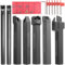 Geevorks Tour Outil de Tournage 21 pièces 12MM Multifonction Tournage en Métal Dur Inserts Titulaires Bar Alésoir avec Clés pour Tour Outils Support D'outil avec Inserts En Carbure
