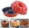 BSDLZCH 2pcs Premium Baking Trays for Oven Non-Stick Cake Mould,Fluted Round Cake Pan,9.5 Baking Supplies (Red)