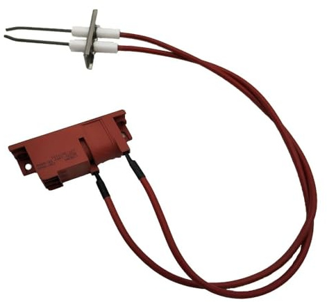 sostituzioni Asciugatrice a gas propano 220 V Componente a doppia accensione Kit accenditore a impulsi europeo Elettrodo in ceramica Parti accenditore Filo da 240 mm