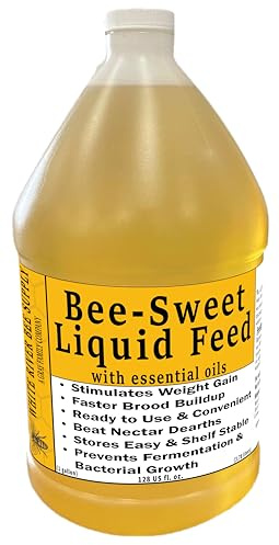 Bee-Sweet Liquid Bee Feed, Prevents Crystallization & Long Shelf Life, Ideal for Nectar Dearth and Cool Seasons, Beekeeper Essential, Healthy Colony (1 x 1 Gallon)