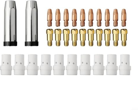 Komplettes Set mit 32 M8 MB36KD Gasdüsen für effektive MIG/MAG-Schweißleistung