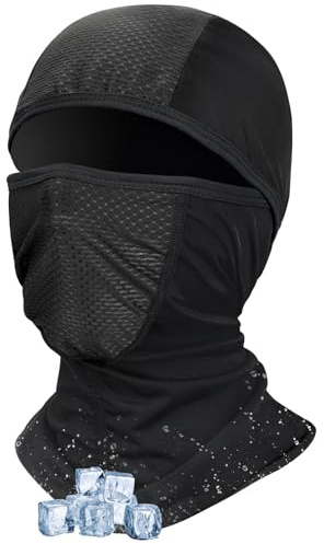 Kiiwah Unisex Sturmhaube Balaclava UV-Schutz Maske Motorrad Kühlung mit Brillenloch für Radfahren, Roller, Klettern