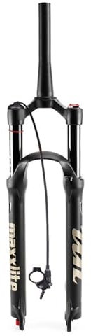 LPYDWZ 26 27,5 29 MTB Federgabel Luftfedergabel 1-1/8 Gerade Rohrschaft Rebound Einstellen Fahrrad Stoßdämpfer Gabeln Reise 140mm(Remote Lock - B,27.5 inch)