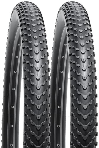 YunSCM 2PCS Faltbarer 24 Zoll Fahrradreifen 24x2.40 Mantel 60-507, kompatibel 24x2.35 24x2.40 Stadt/Straße/Mountainbike Reifen 24 Zoll