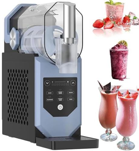 Slushie Machine - Soft Serve Ice Cream Machine -Professional Ice Drink Maker No Ice Needed - One-Touch Reservation - for Slush Margaritas Smoothie Frappés Milkshakes Nd More