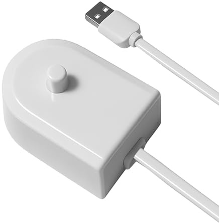 Electric Toothbrush Charger USB for Philips Sonicare 4100 HX6100, Charger Base Compatible with Philips Sonicare HX3000 / HX6000 / HX8000 / HX9000 Series Waterproof Power Cord Cable
