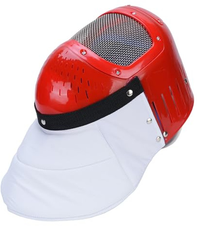 Sxhlseller Masque d'escrime Respirant pour Enfants en Métallique |Masque de Protection pour l'entraînement au Sabre et à l'épée Fleuret
