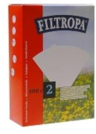 Filtropa White Coffee 2-100 Pieces No. 2 Filters