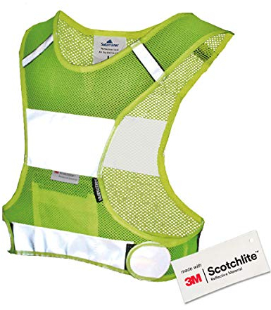 Salzmann Reflektierende Laufweste - Atmungsaktive Sportweste aus Mesh-Gewebe - Hergestellt mit 3M Scotchlite