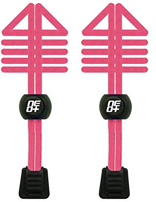 Förpackningar med elastiska skosnören för löpning och triathlon – försäljare i Storbritannien! (NEON ROSA)