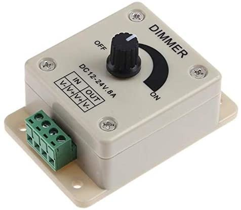 Aftertech® DIMMER DI POTENZA 12V 8A AMPERE POTENZIOMETRO PER LED B6D3