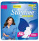 Stayfree Secure Extra Large Cottony Soft Cover Sanitary Pads for Women with Wings, 40 Pads