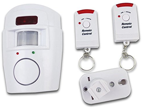 LNIMIKIY - Alarma inalámbrica con Sensor de Movimiento, Detector de Movimiento antirrobo, Sistema de Alarma inalámbrico, fácil de Instalar, cobertizo para el hogar,Autocaravana, Seguridad