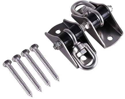 TIOMIOSEA Deckenhaken Hängesessel 360° Drehbar Schwerlast Edelstahl Deckenhalterung, Hängematte Befestigung Schaukel Aufhängung für Hängematte Beton Holz Boxsack Yogatuch 2-teiliges Set