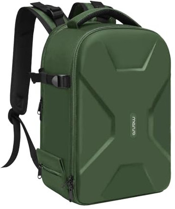 MOSISO Zaino Fotocamera,DSLR/SLR Inserisci Protezione Fotografia Borsa Fotografica Pieno Aperto Impermeabile Custodia con Holder Tripod&Vano Laptop Compatibile con Canon/Nikon/Sony,Militare Verde