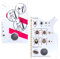 KLINNA Lot de 2 cartes à tiques avec loupe et cartes de balance – Piège à tiques efficace pour les humains, les chiens, les chats pour un nettoyage rapide, carte professionnelle à tiques pour enfants