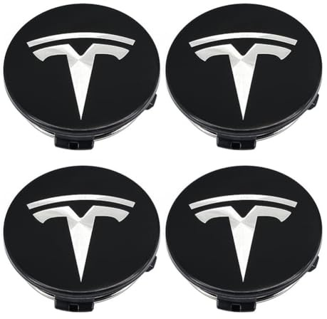LIUFUMEI 4 Stück Nabendeckel Radnabenkappen Außendurchmesser für Tesla Model X Plaid 2021-2025, Wasserdicht Staubdicht Rostfrei