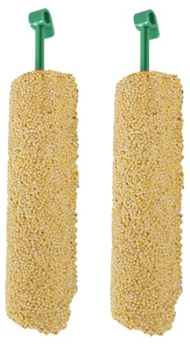 Nymphensittich-Leckerli – 2 Stück Vogel-Snacks | Leckerli-Sticks für Nymphensittiche, Leckerli-Stäbchen, Trainingsfutter, Belohnungen, , Futtersuche Snacks für Myna, Sittiche, Finken,