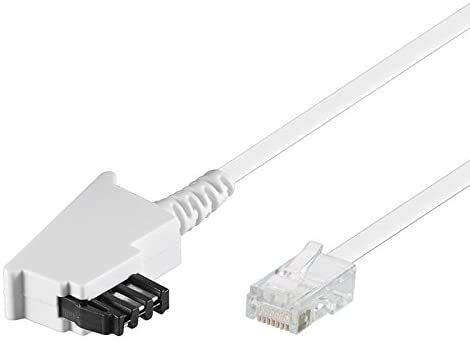 getyd® 15m TAE RJ45 DSL VDSL Internet Kabel - weiß - für Fritz Box/Speedport Wlan Voip Router IP Anschlußkabel